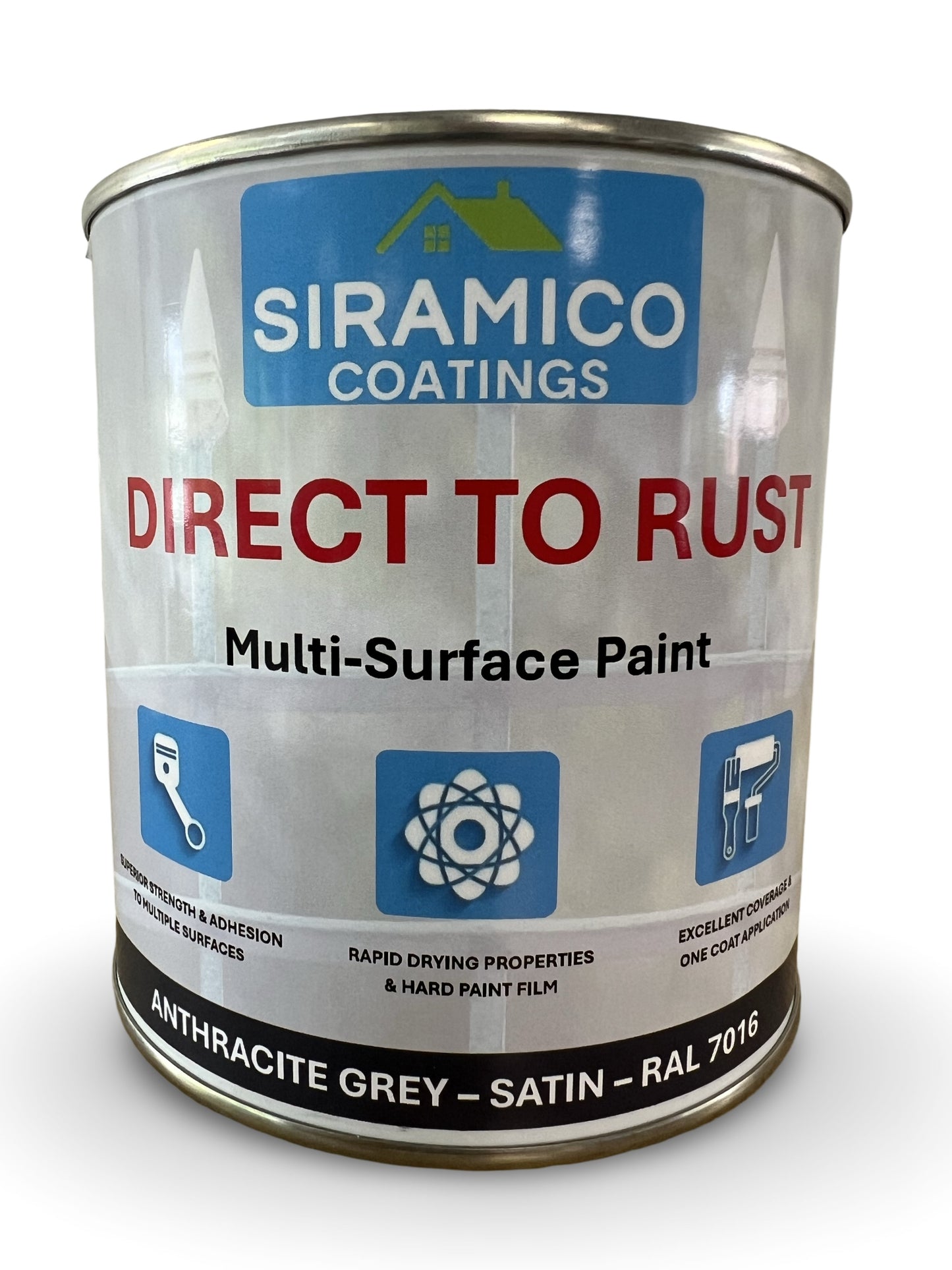 Direct To Rust | 1 Litre - Satin | Siramico Coatings