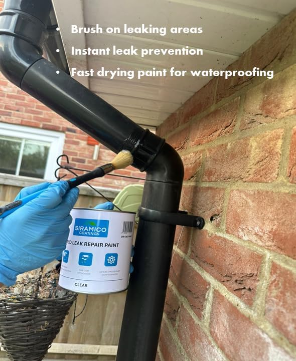 Rapid Leak Repair Paint | Clear - 1 Litre | Leak Prevention Solution