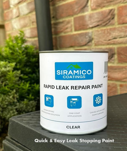 Rapid Leak Repair Paint | Clear - 1 Litre | Leak Prevention Solution