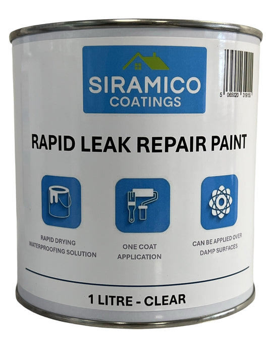 Rapid Leak Repair Paint | Clear - 0.5, 1 & 2.5 Litres | Leak Prevention Solution