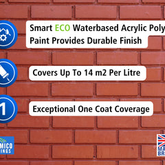 Brick & Tile Paint - Brick Red - 1, 2.5 & 5 Litre