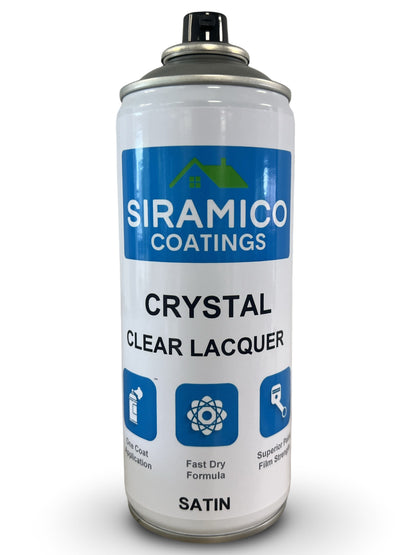 Crystal Clear Lacquer | Satin 400ml Aerosol | Multi-Surface Protection