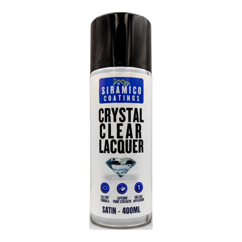 Crystal Clear Lacquer | Gloss, Satin & Matt - 400ml Aerosol | Multi-Surface Protection