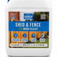 Siramico Coatings Shed & Fence Eco Wood Sealer – ECO Resin Technology | Wood Sealer & Protector for Outdoor Wood, Fences, Decking & Garden Structures