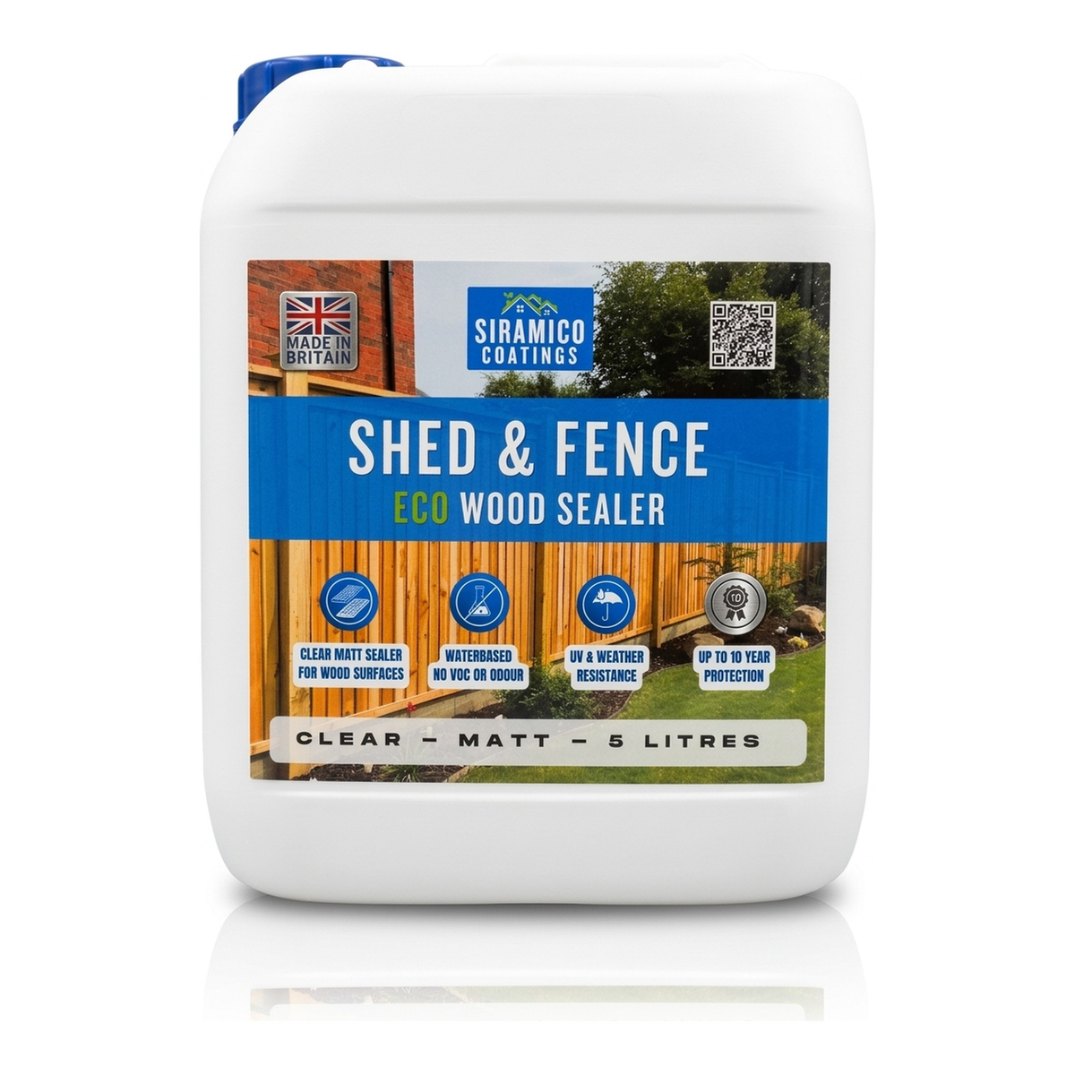 Timber Protector Paint Siramico Coatings Shed & Fence Eco Wood Sealer β ECO Resin Technology