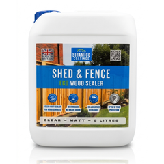 Siramico Coatings Shed & Fence Eco Wood Sealer – ECO Resin Technology | Wood Sealer & Protector for Outdoor Wood, Fences, Decking & Garden Structures