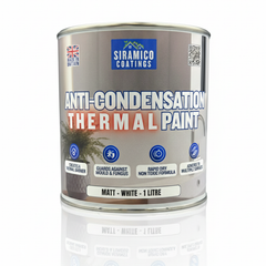 Anti Condensation Thermal Paint | 1 & 5 Litres - Matt White | British Made | Siramico Coatings