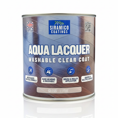 Aqua Lacquer | 5 Litres - Clear Gloss or Satin | Siramico Coatings