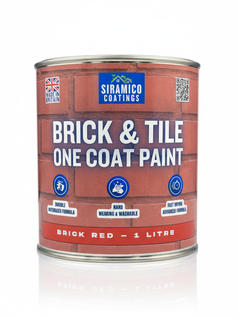 Brick & Tile Paint - Brick Red - 1, 2.5 & 5 Litre