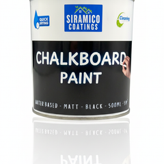 Siramico | Chalk Board Paint | Black Water-based | Non-toxic | Low Odour | Matte