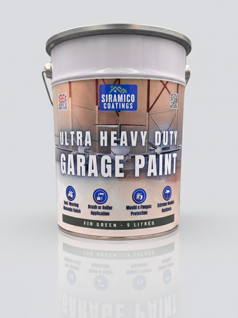 One Coat - Ultra Heavy Duty Primerless Garage Floor Paint - 5 Litres - White - Green - Light Grey - Brown - Anthracite