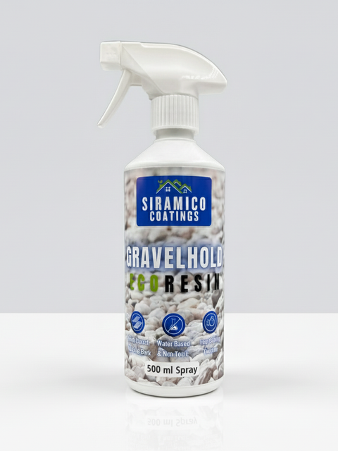 GRAVELHOLD ECO Resin Glue | 500ml Trigger Spray | Waterbased Binder for Gravel Stones and Mulch on Pots, Borders, Patios & Garden Paths. Non Toxic & Pet Friendly