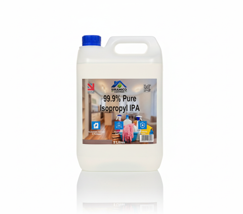 Siramico 99.9% Pure Isopropyl IPA Cleaning Sterilising Disinfectant Solvent 1 Litre or 5 Litres