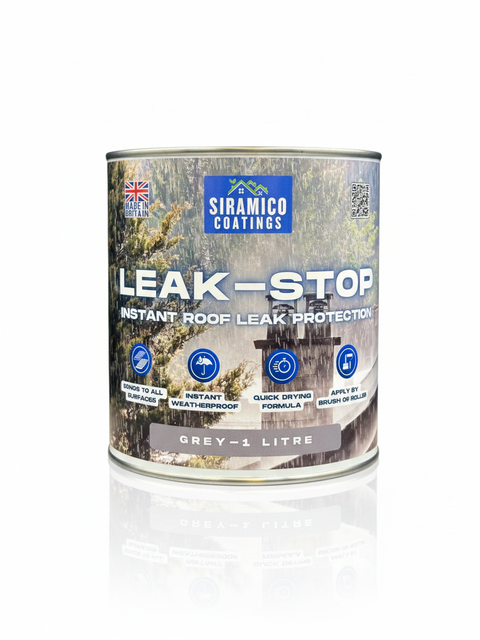 Leak-Stop™ Rapid Roof Repair | Grey 1 Litre or 2.5 Litres | Leak Prevention Solution