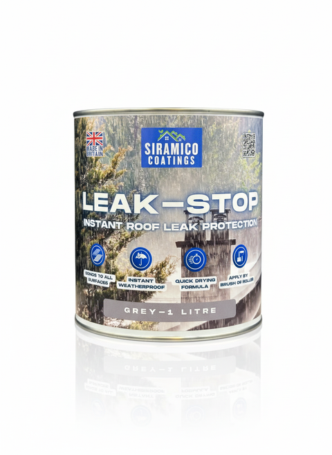 Leak-Stop™ Rapid Roof Repair | Grey 1 Litre or 2.5 Litres | Leak Prevention Solution