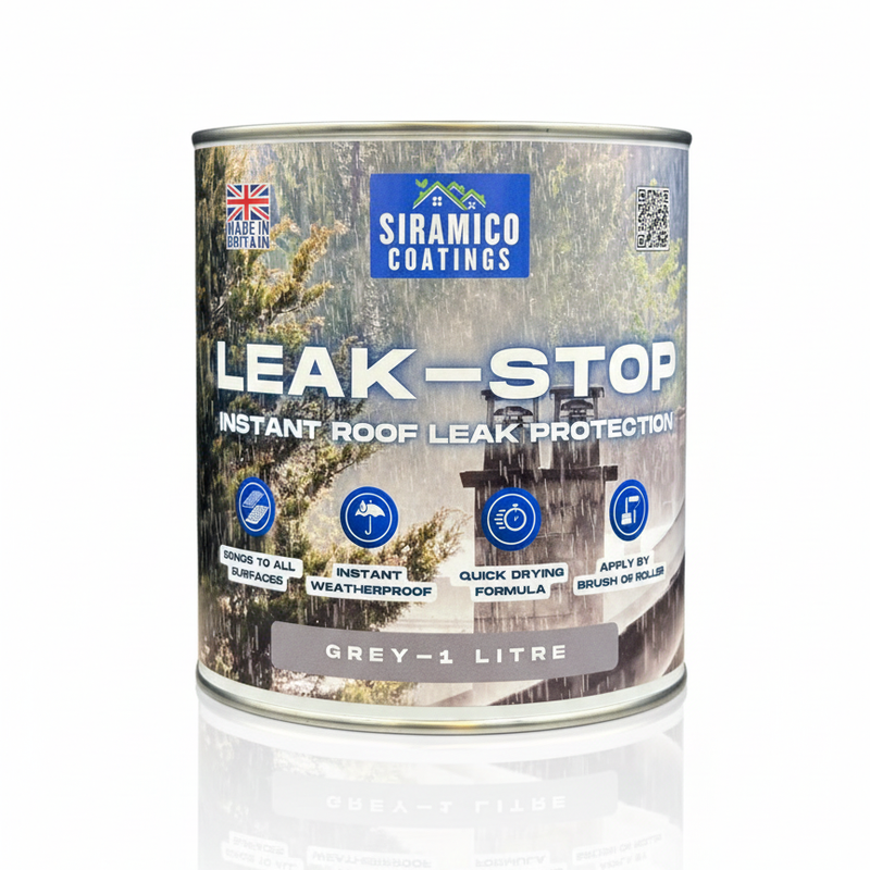 Leak-Stop™ Rapid Roof Repair | Grey 1 Litre or 2.5 Litres | Leak Prevention Solution