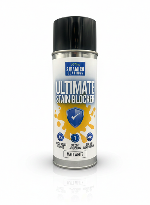 Ultimate Damp & Stain Blocker Spray | Matt White - 400ml Aerosol | Universal Stain Blocker