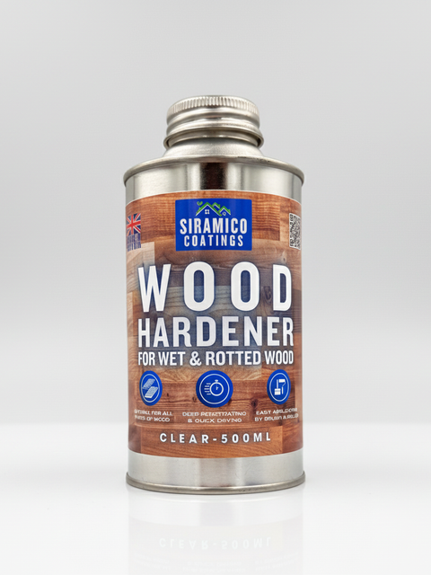Siramico Coatings | Wood Hardener for Rotted Wood | 500ml | Clear Deep Penetrating Wood Hardener | Treats All Types of Timber