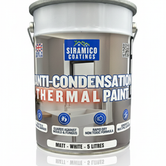 Anti Condensation Thermal Paint | 1 & 5 Litres - Matt White | British Made | Siramico Coatings