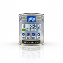 Floor Paint | 1 Litre | Satin | Water-Based Quick-Dry Formula - Non-Toxic, No-VOC, Durable Coating for Concrete, Brick, Stone & Wood Floors