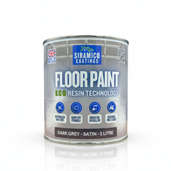 Floor Paint | 1 Litre | Satin | Water-Based Quick-Dry Formula - Non-Toxic, No-VOC, Durable Coating for Concrete, Brick, Stone & Wood Floors
