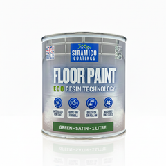 Floor Paint | 1 Litre | Satin | Water-Based Quick-Dry Formula - Non-Toxic, No-VOC, Durable Coating for Concrete, Brick, Stone & Wood Floors