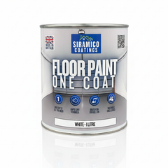One Coat Anti-Slip Floor Paint | 1 - 5 Litres I Waterbased, Quick Drying Formula | Black - Dark Grey - Mid Grey - Light Grey - White