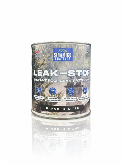 Leak-Stop™ Rapid Roof Repair | Black - 1 or 2.5 Litres | Instant Leak Prevention Solution