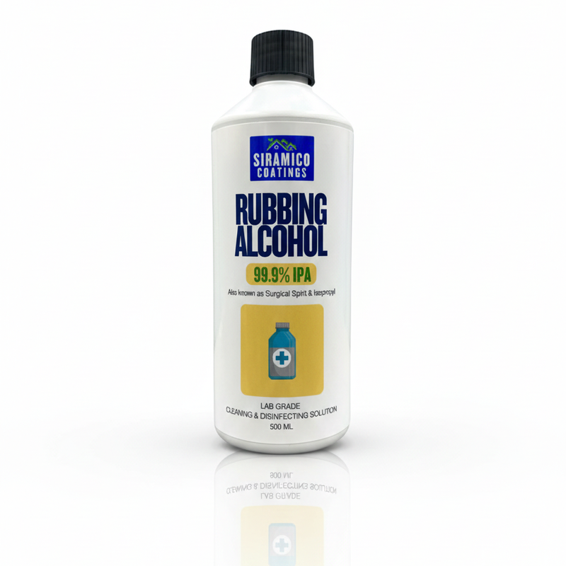 Rubbing Alcohol Surgical Spirit 99.9% Isopropyl IPA Disinfecting, Cleaning & Degreasing 500ml Lab Grade