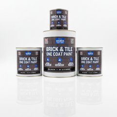 Brick & Tile Paint | Black | 1 Litre, 2.5 Litres or 5 Litres | Siramico Coatings