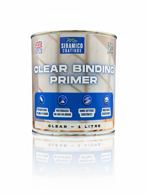 Clear Binding Primer I Water-Based Acrylic Sealer & Surface Stabiliser for Peeling Paint, Flaking Plaster, Chalky Walls I Deep Penetration, Breathable & Durable Bond
