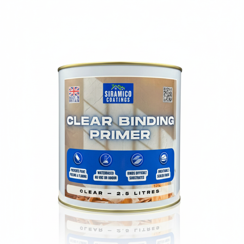 Clear Binding Primer I Water-Based Acrylic Sealer & Surface Stabiliser for Peeling Paint, Flaking Plaster, Chalky Walls I Deep Penetration, Breathable & Durable Bond