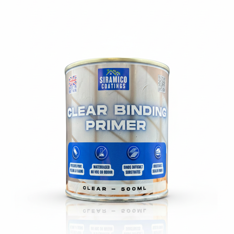 Clear Binding Primer I Water-Based Acrylic Sealer & Surface Stabiliser for Peeling Paint, Flaking Plaster, Chalky Walls I Deep Penetration, Breathable & Durable Bond