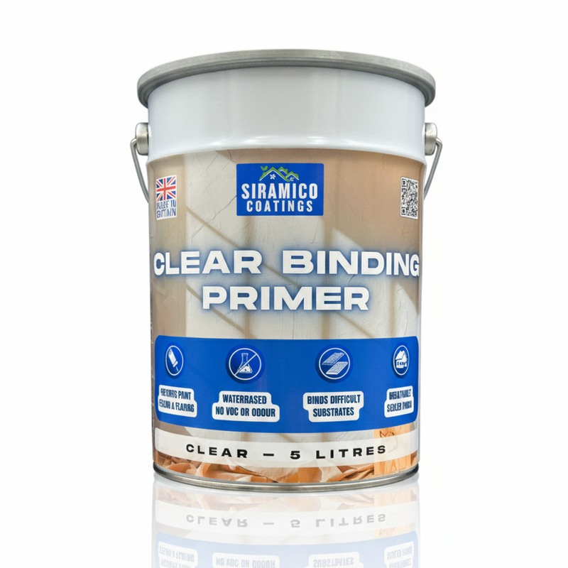 Clear Binding Primer I Water-Based Acrylic Sealer & Surface Stabiliser for Peeling Paint, Flaking Plaster, Chalky Walls I Deep Penetration, Breathable & Durable Bond