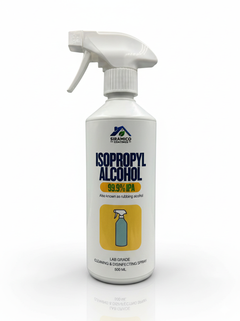 99.9% Isopropyl IPA Disinfecting, Cleaning & Degreasing Trigger Spray 500ml Lab Grade