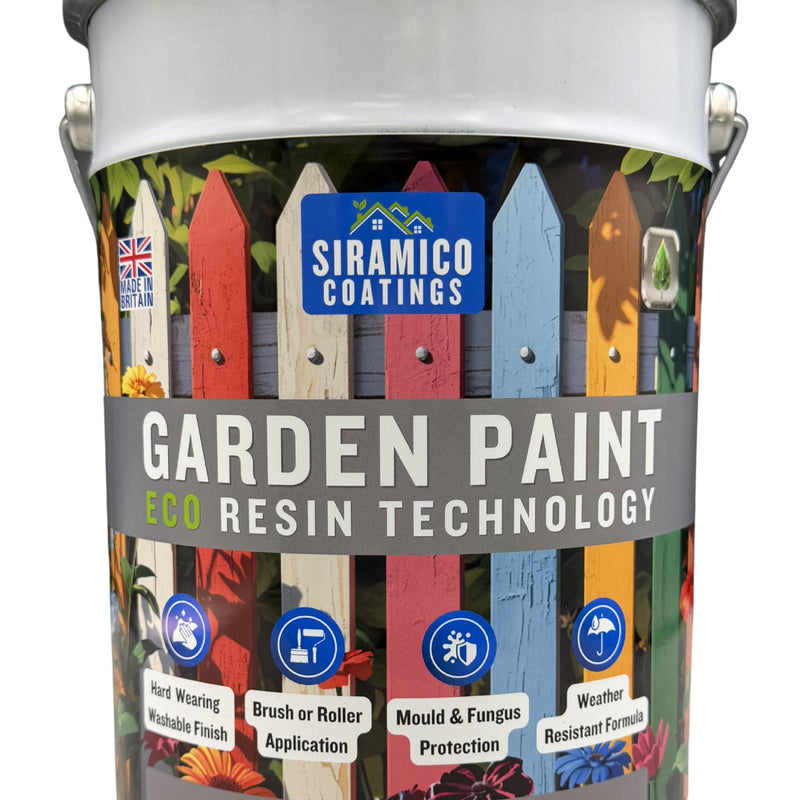 Garden Paint – 5 Litres - Eco Resin Premium One Coat Garden Paint for Garden Furniture