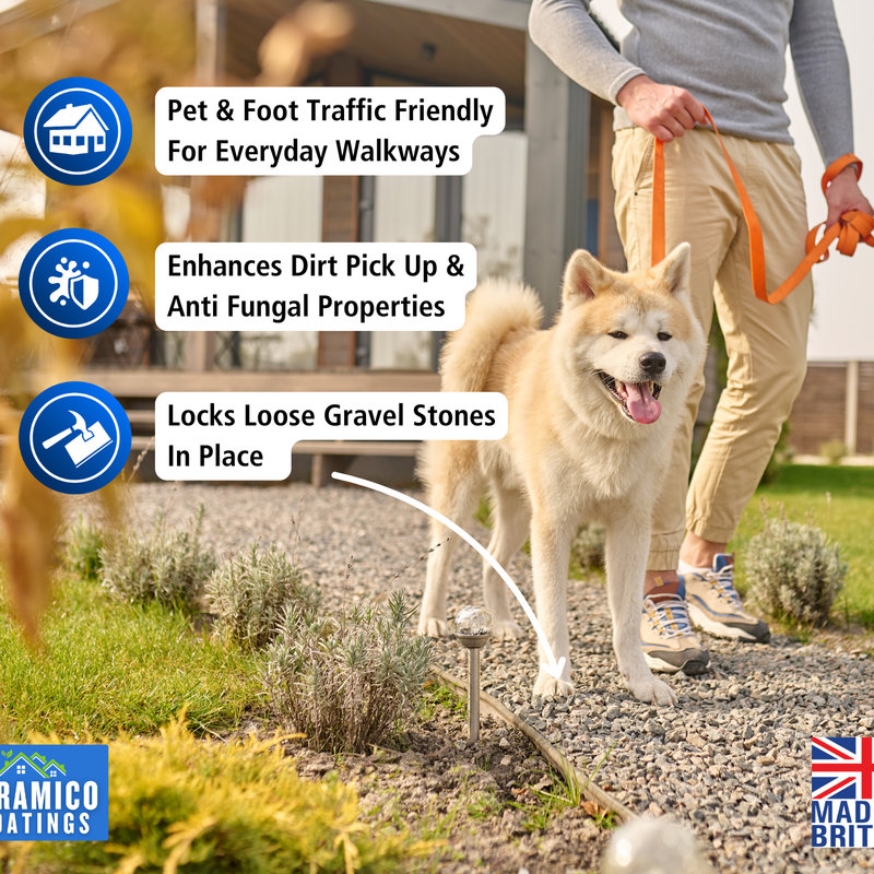 Bark & Mulch Glue ECO-Resin™ Holder Binder | 5 litres | Waterbased Binder for Bark & Mulch on Borders, Patios & Garden Paths. Non Toxic & Pet Friendly