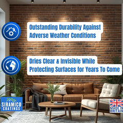 Brick & Dust Sealer I Matt Finish I Dustproofer, Stain Resistant, Solvent-Free & Breathable Brick Protector for Internal Brickwork, Stone, Mortar & Blockwork