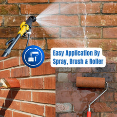 Brick & Dust Sealer I Matt Finish I Dustproofer, Stain Resistant, Solvent-Free & Breathable Brick Protector for Internal Brickwork, Stone, Mortar & Blockwork