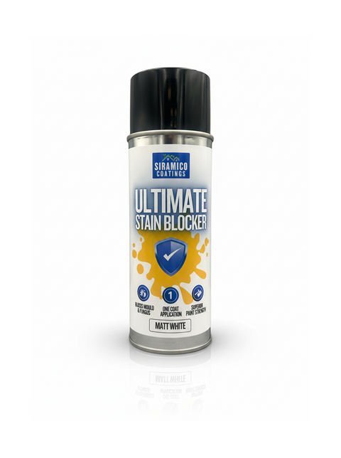 Ultimate Damp & Stain Blocker Spray | Matt White - 400ml Aerosol | Universal Stain Blocker
