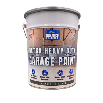 One Coat - Ultra Heavy Duty Primerless Garage Floor Paint - 5 Litres - White - Green - Light Grey - Brown - Anthracite