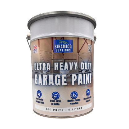 One Coat - Ultra Heavy Duty Primerless Garage Floor Paint - 5 Litres - White - Green - Light Grey - Brown - Anthracite