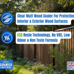 Wood Sealer I 5 litres I Clear Waterproof Wood Treatment for Decking, Fences, Sheds & Garden Furniture I UV & Weather Resistant Outdoor Wood Protector