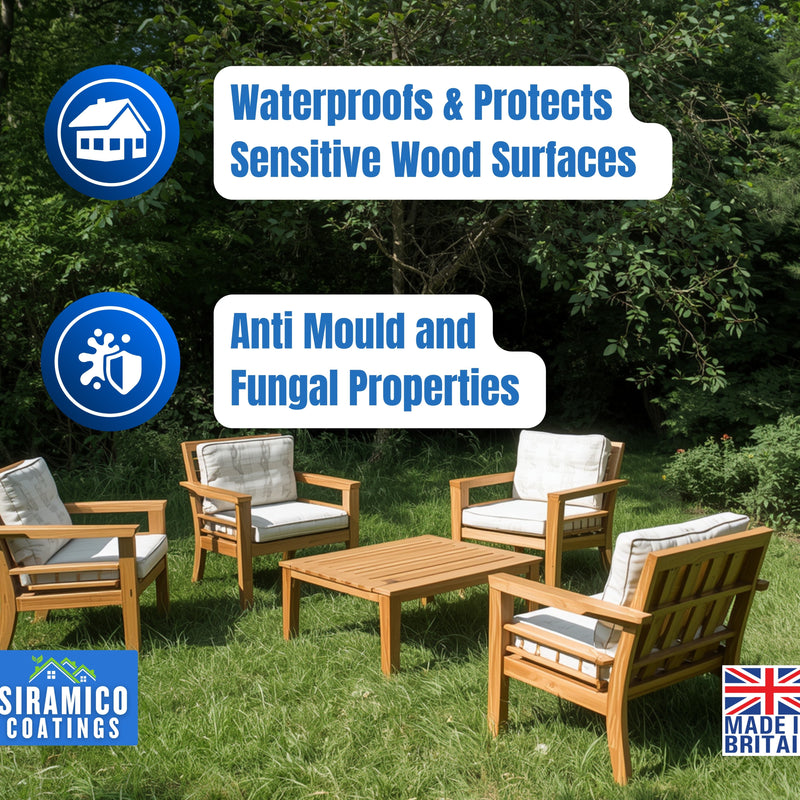 Wood Sealer I 5 litres I Clear Waterproof Wood Treatment for Decking, Fences, Sheds & Garden Furniture I UV & Weather Resistant Outdoor Wood Protector