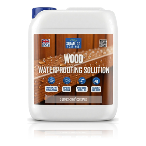 Wood Waterproofing Solution – Clear Matt Water Repellent | 5L Covers 30m² | Fences, Sheds & Decking