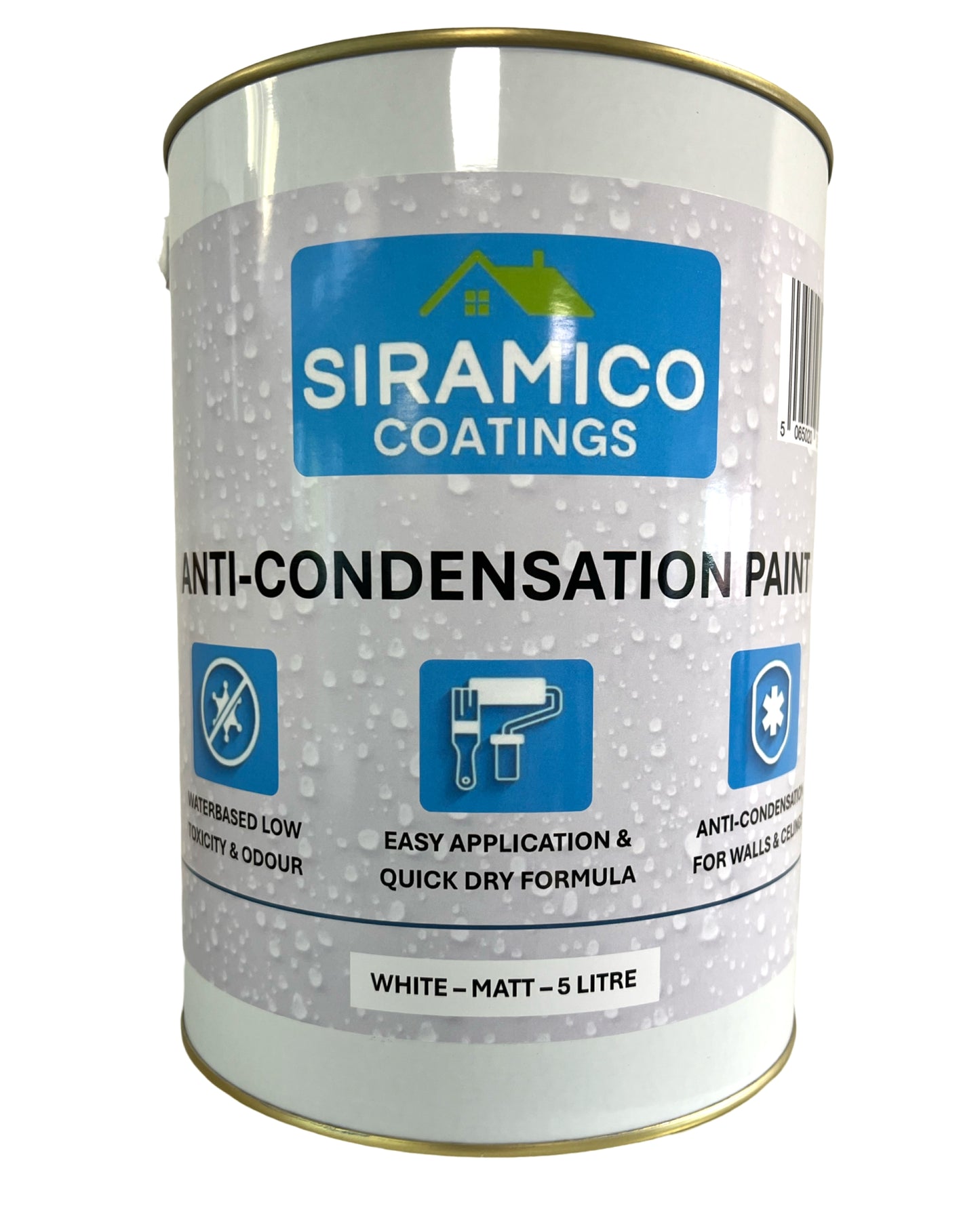 Anti Condensation Paint | 5 Litre - Matt White  | Siramico Coatings