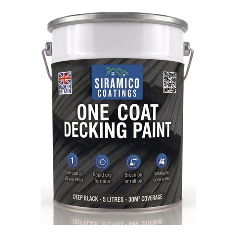 Decking Paint – One Coat Anti-Slip & Mould Resistant | 5L – 30m² | 7 Colours