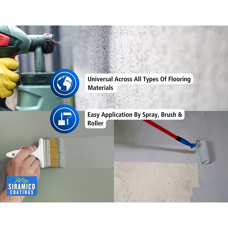 Garage Floor Paint – universal across all flooring, apply by spray, brush or roller