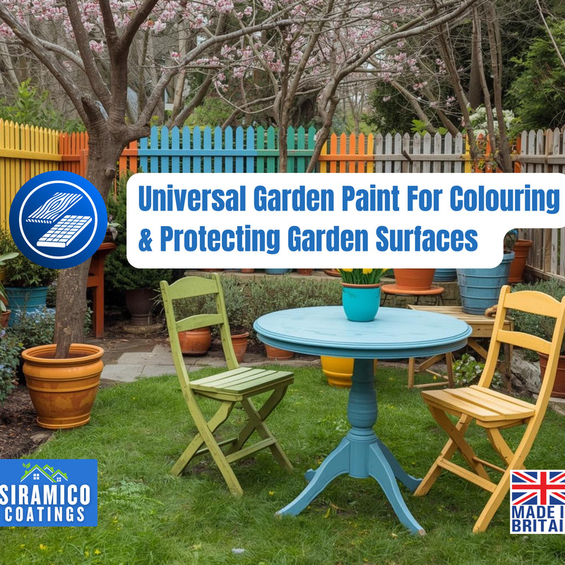 Garden Paint – 1 Litre - Eco Resin Premium One Coat Garden Paint for Garden Furniture