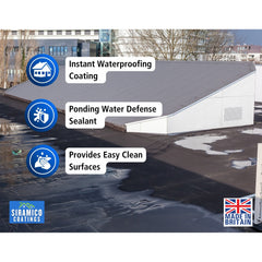 Liquid Rubber – instant waterproofing, ponding water defence sealant, easy clean